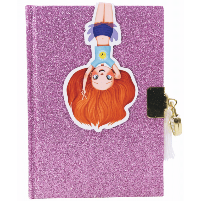 Journal Secret Pailleté Pour Filles 6+ Ans - Avec Cadenas, Clés Et Plus De 30 Surprises - Dimensions 16,1 X 19,2 X 5,6 Cm - 6