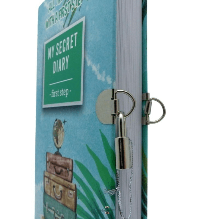 Beihre Journal Intime Fille Avec Cadenas - Carnet Secret Avec Clé Et Trousse - Bleu
